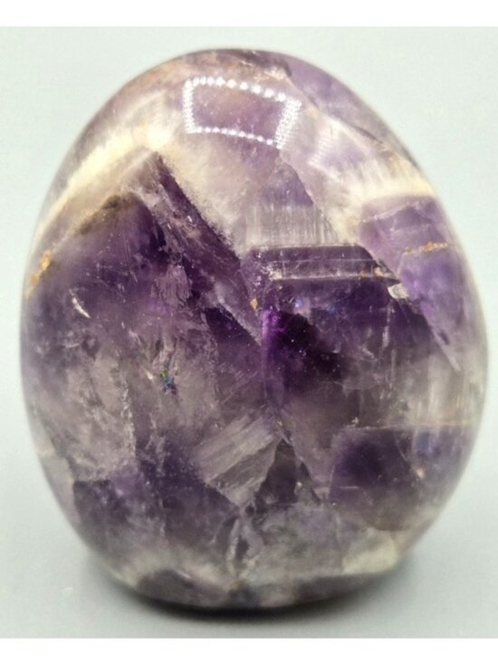 Other - 2.5 inch Chevron Amethyst Free Form Figurine Home Decor, Healing Crystal